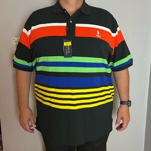 NWT POLO Ralph Lauren Multicolored Striped Polo Size 3XB